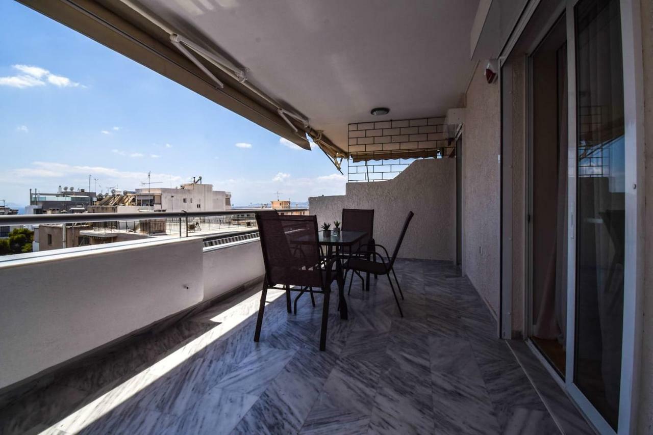 Penthouse 3Bd Apt W/ Sea-View In Athenian Riviera Daire Dış mekan fotoğraf